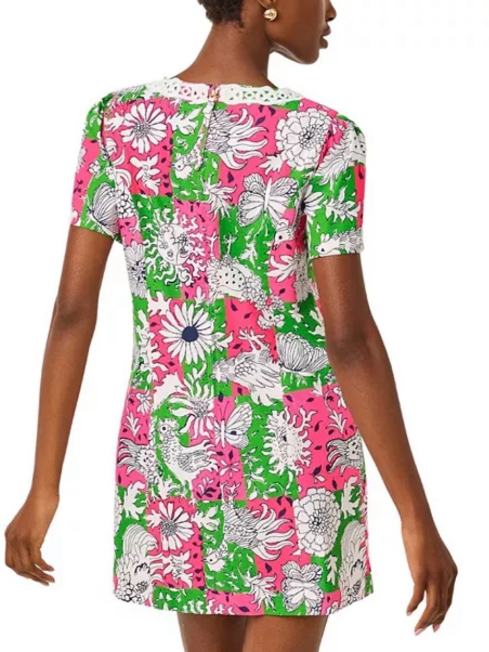 Lilly Pulitzer Romper - Pink and Green Salem - Size 14 - Picture 3 of 11